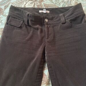 Alice + Olivia Dark Brown Corduroy Flare Pants